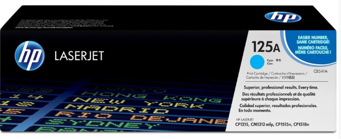 Photo: HP TONER (125A) CB541A CY GE
