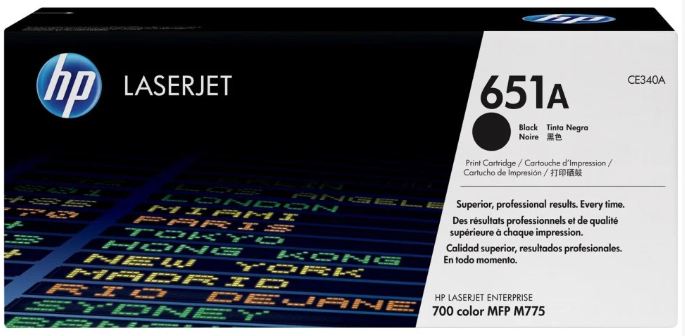 Photo: HP TONER (651A) CE340A BK GE