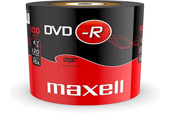 Photo: MAXELL DVD+RW 4.7GB/120MIN/4X (BOITE 100) / 90877200 GE