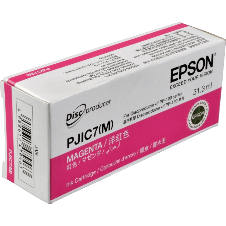 Photo: EPSON INK POUR DISCPRODUCER PP100 / PP100 II - PJIC7(M) Magenta / C13S020691 GE